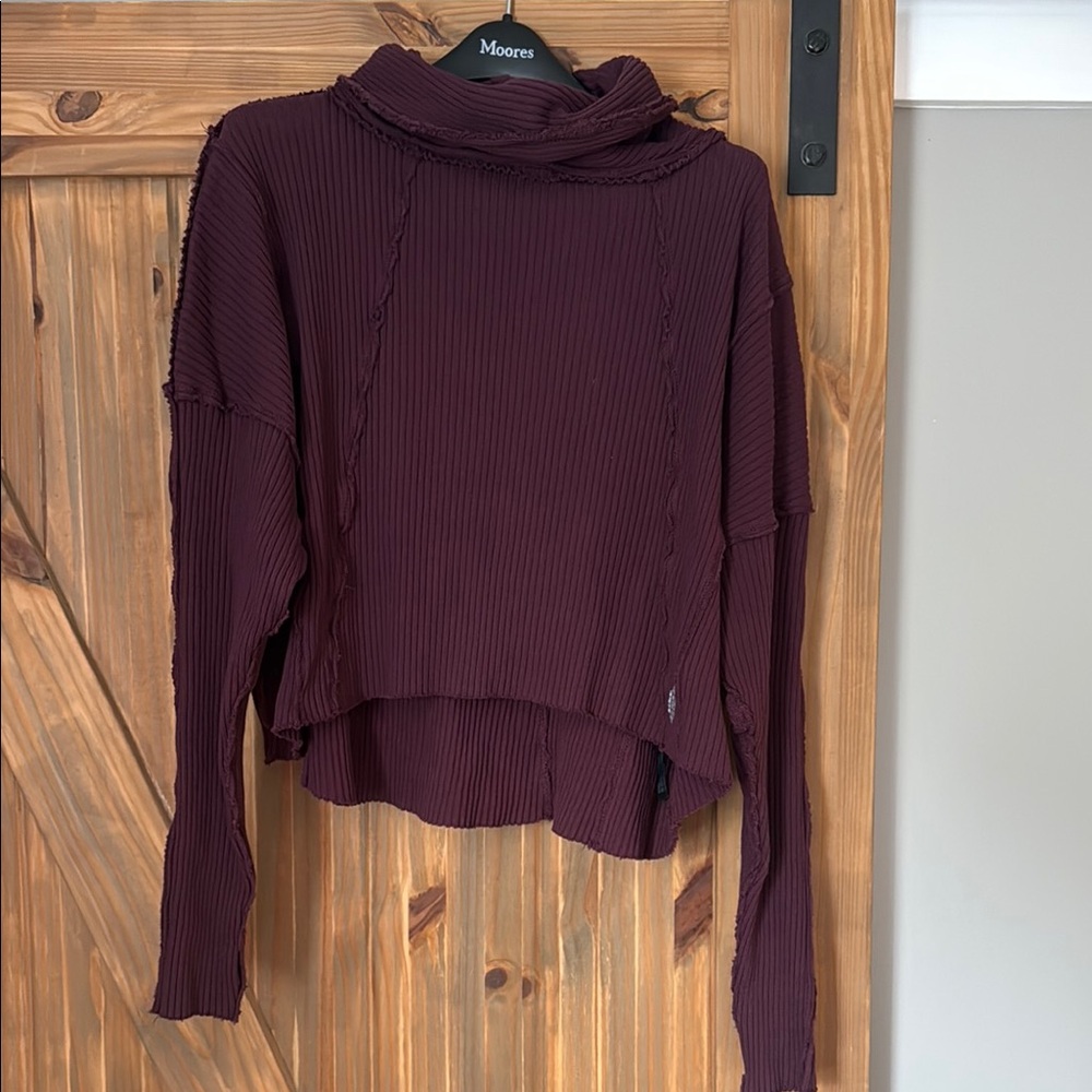 NWOT Free People Cowl Neck Cotton Sweater
